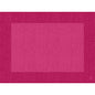 The Dunicel placemats 30 x 40 cm Linnea fuchsia from Duni GmbH are characterized by a stylish woven texture in two shades of pink with a darker border and intersecting lines - ideal for elegant table decorations. Available in packs of 500 pieces.