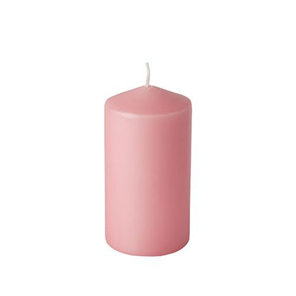 A single, unlit pillar candle made of high-quality wax (Starpak 6 pillar candles Ø 60 mm · 115 mm) with a white wick stands upright against a white background - ideal for long burn time.
