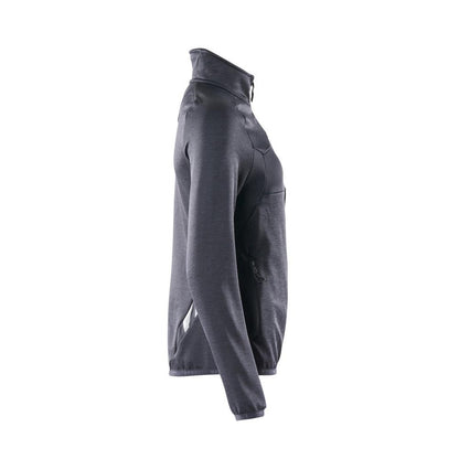 Fleece pullover with zip, women's microfleece jacket