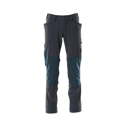 Pants, knee pockets, ULTIMATE STRETCH pants, black-blue