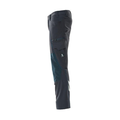 Pants, knee pockets, ULTIMATE STRETCH pants, black-blue