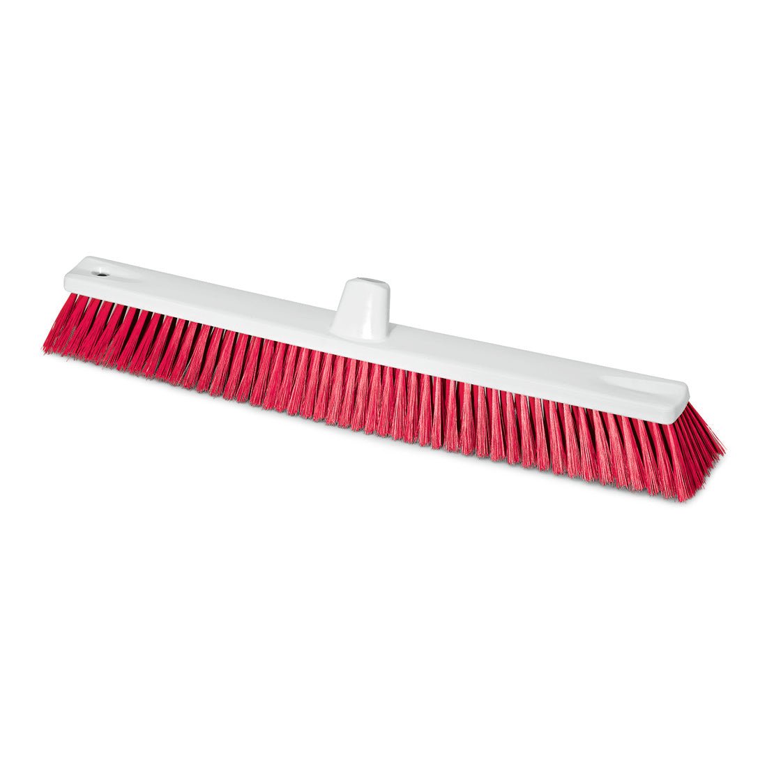 A Nölle Profi Brush HACCP large area broom with 0.25 mm soft bristles and central socket from Nölle Profi Brush Bürsten- & Pinseltechnik e.K., depicted on a white background.