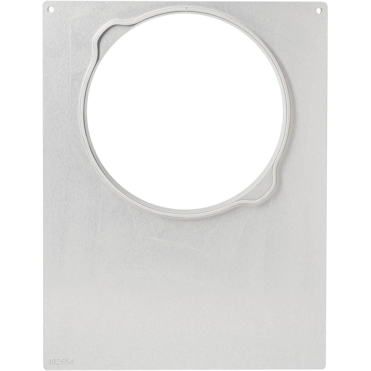 The DF15/25 cassette from Duni GmbH is a rectangular plate made of brushed metal with a large round cutout and two small upper holes. It fits the DF Pearl M1 990ml, M2 525/350ml systems (only the outer edge is sealed). Package with 1 piece.