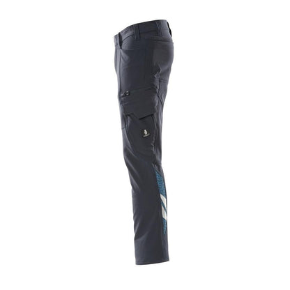 Pants, thigh pockets, ULTIMATE STRETCH pants, black-blue
