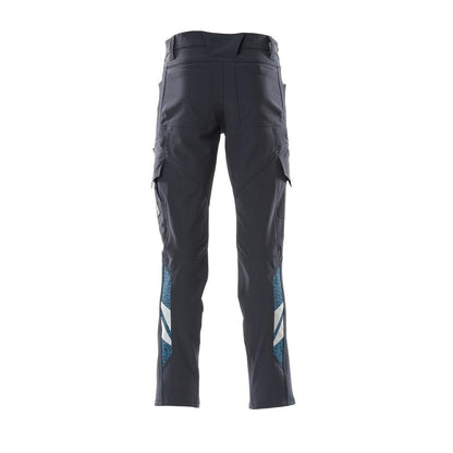 Pants, thigh pockets, ULTIMATE STRETCH pants, black-blue