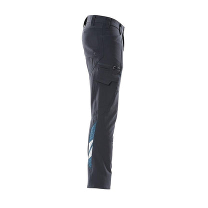 Pants, thigh pockets, ULTIMATE STRETCH pants, black-blue