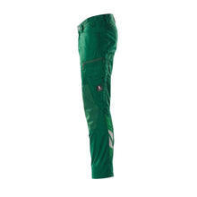 Pants with knee pockets, extra light pants, green