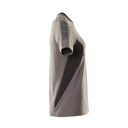 T-shirt, women's T-shirt, dark anthracite/black