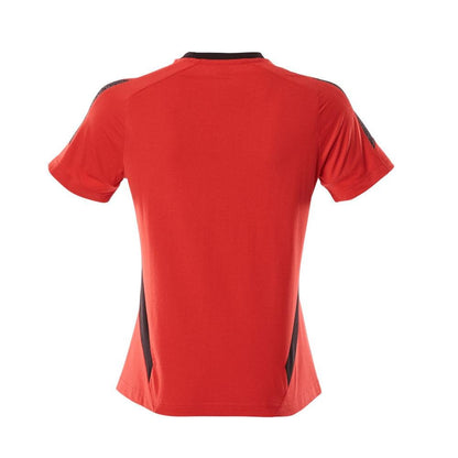 T-shirt, women's women's t-shirt, traffic red/black