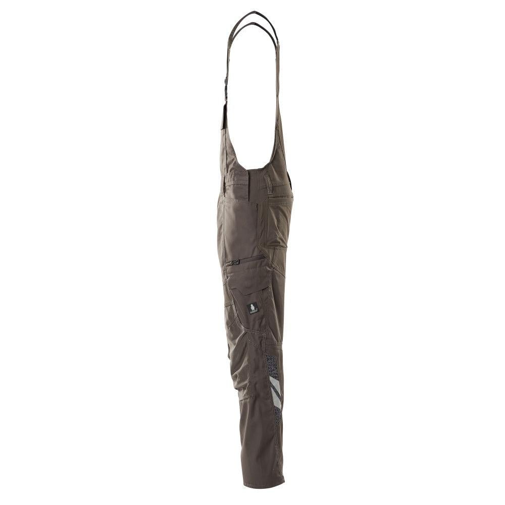 Dungarees, knee pockets, stretch inserts Dungarees, dark anthracite