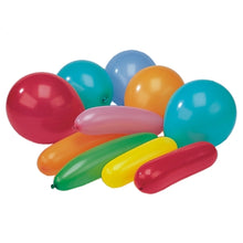 The PAPSTAR balloons are colorfully sorted, various shapes, party decorations (20 pieces, PAPSTAR GmbH) are round and oval balloons in the colors red, blue, orange, green, yellow, and pink - ideal for a vibrant party decoration.