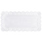 The PAPSTAR lace papers square 34x17 cm in white from PAPSTAR GmbH have an ornate, lace-like edge, making them perfect for elegant decoration. Delivery is in a practical foil bag with 250 pieces for freshness and convenience.