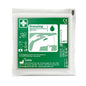 A green-white package with the label "Cederroth Netzverband | Pack (1 piece)" from Orkla Wound Care AB contains illustrated wound care instructions, product details, company information, and medical symbols on the front.