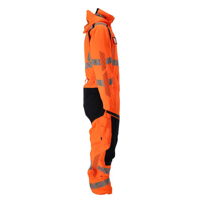 Winter overall CLIMASCOT®, light winter combination, hi-vis orange/black-blue