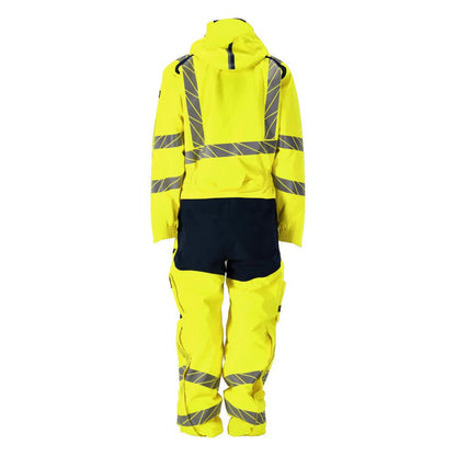 Winter overall CLIMASCOT®, light winter combination, hi-vis yellow/black-blue