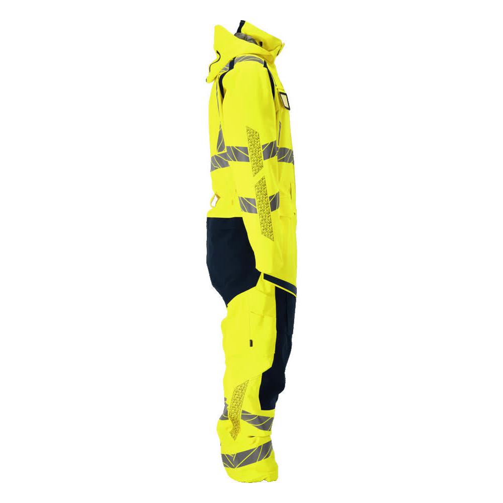 Winter overall CLIMASCOT®, light winter combination, hi-vis yellow/black-blue