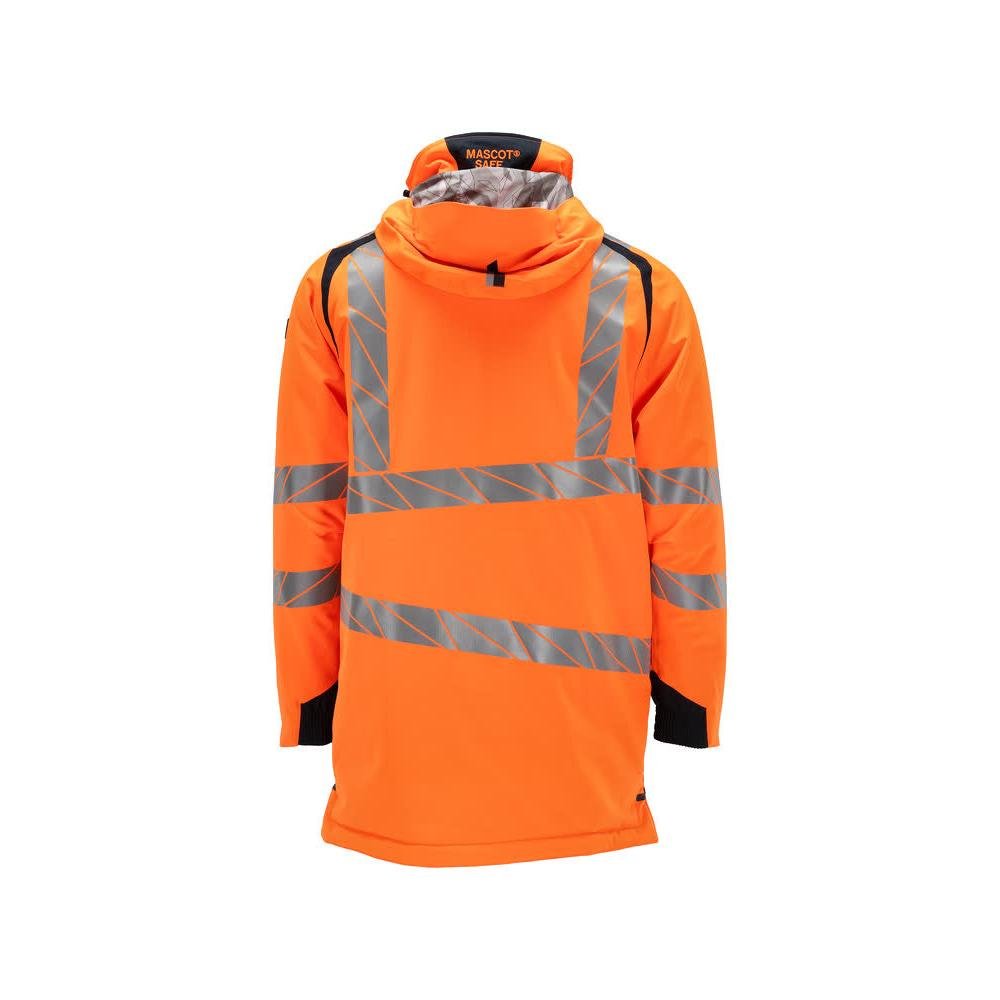 Parka CLIMASCOT® lining, light weight parka, hi-vis orange/black-blue