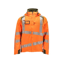 Winter jacket CLIMASCOT®, light weight winter jacket, hi-vis orange/moss green