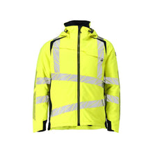 Winter jacket CLIMASCOT®, light weight winter jacket, hi-vis yellow/black-blue