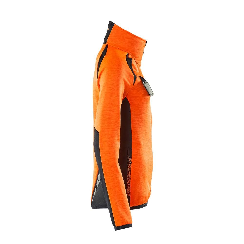 Fleece pullover with zip, women's microfleece jacket