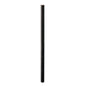 A single black, matte cylindrical "drinking straw made of FSC® paper ø 6 mm, 150 mm" from Duni GmbH (package: 100 pieces) stands vertically against a white background.