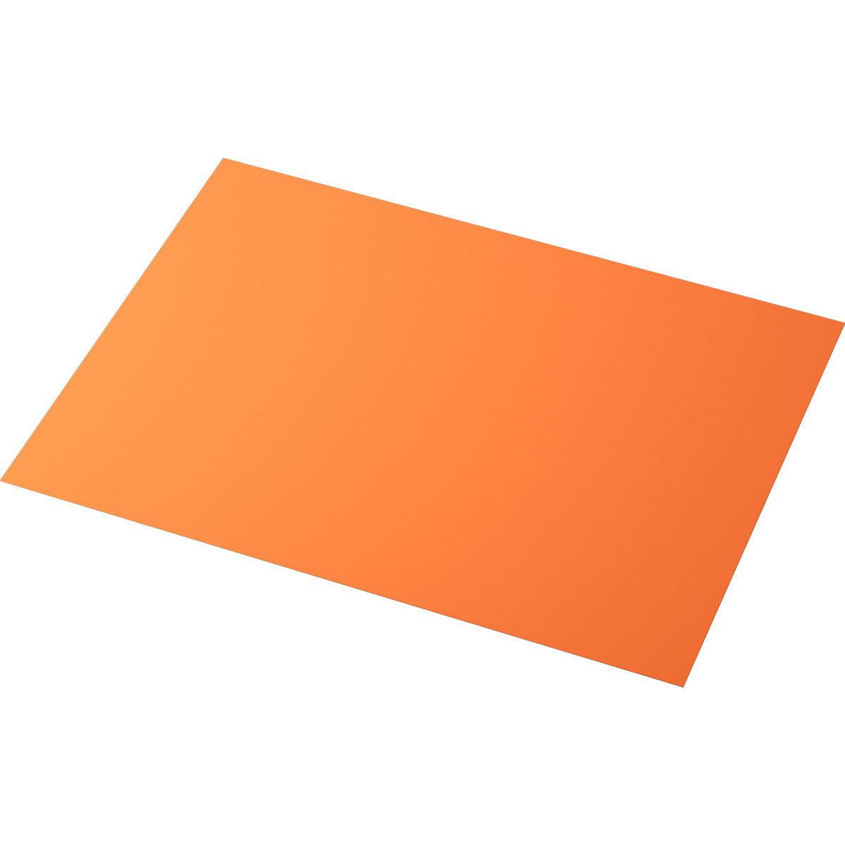Depicted is a single paper placemat 30x40 cm in Sun Orange by Duni GmbH, lying flat on a white background, viewed at an angle.