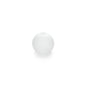 A single round, translucent white pearl with a central hole is depicted on white - an ideal decorative accessory to present your Drop 65x80 mm vase from Duni GmbH in stylish flower boxes.