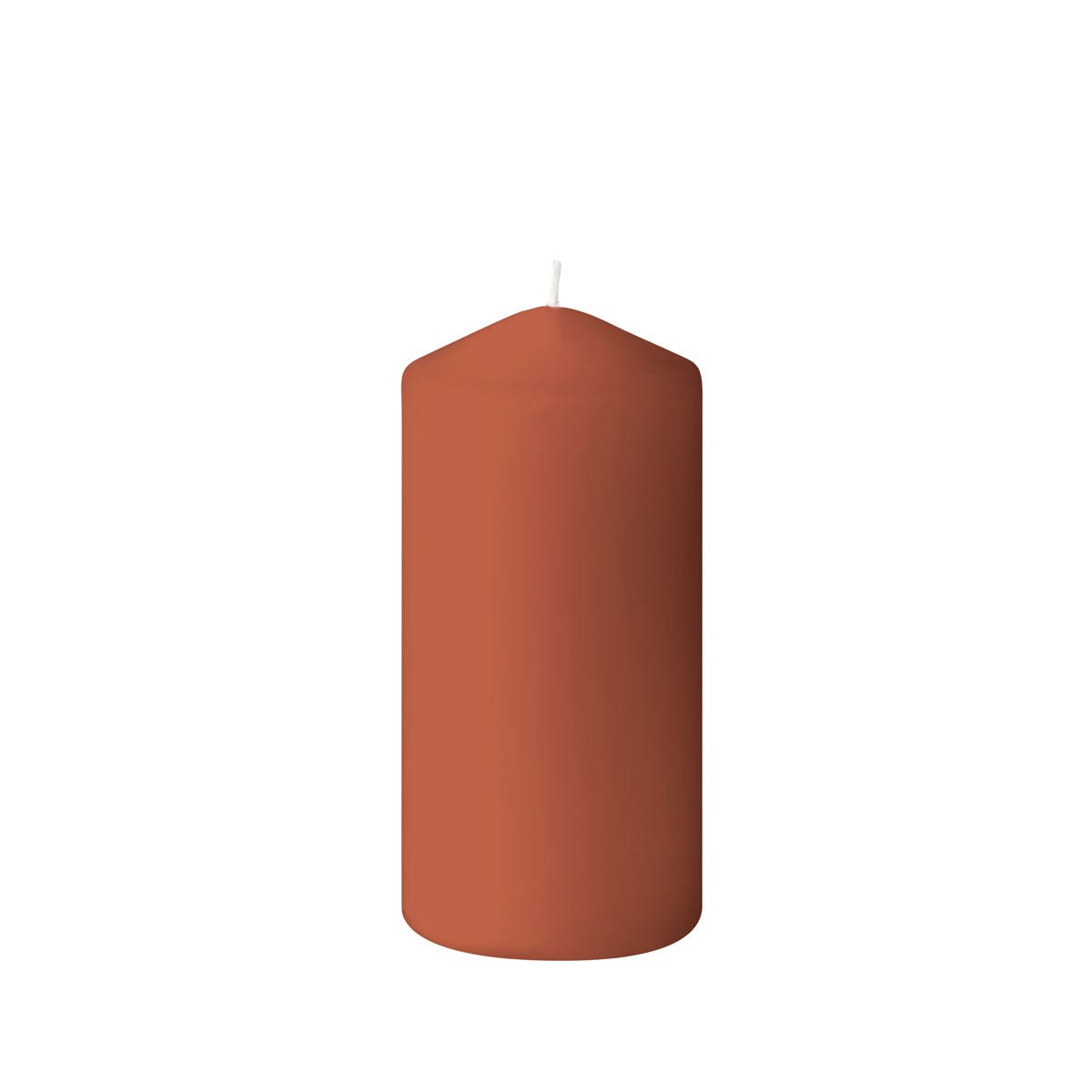 A single pillar candle from Duni GmbH (150 x 70 mm, approx. 50 hours) with a white wick stands upright against a plain white background.