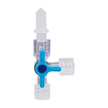Three-way valve, blue