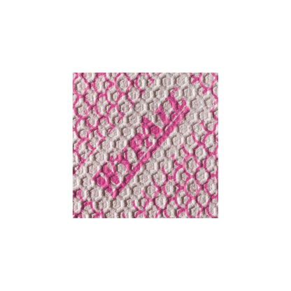 A close-up of a WypAll® X80 Plus Critical Clean (Quarter-folded/Red) cleaning cloth from Kimberly-Clark. It shows the white, textured surface with repeating pink dots and the diagonally printed SECURITY" lettering - ideal for critical cleaning tasks.
