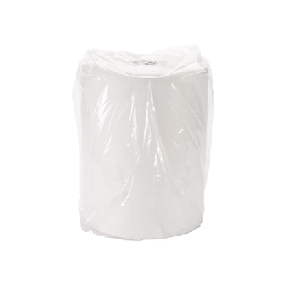 A single white Kimberly-Clark GmbH Kimtech® Polishing Cloths dispenser bucket (1 bucket x 300 sheets) for surface cleaning, in a clear plastic packaging on a monochrome white background.