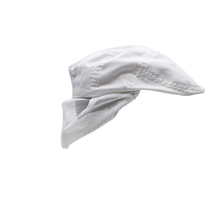 Flat cap with hairnet Flat caps, white