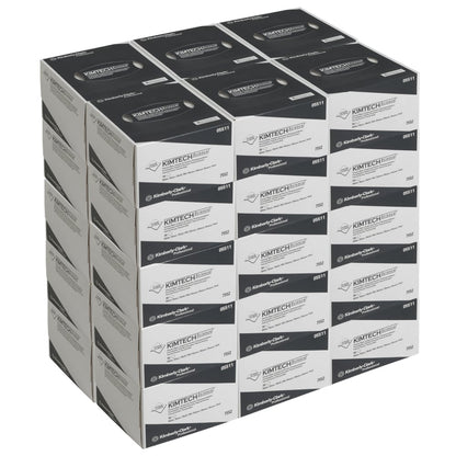 A stack of 30 Kimtech® Science precision wipes (Kimberly-Clark GmbH) with white design and branding offers lint-free wipes - ideal for cleaning in laboratories. Each box contains 286 sheets.