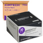 A white Kimtech® Science precision wipes dispenser box (30 cartons x 286 sheets) from Kimberly-Clark GmbH stands behind a brown box. These lint-free wipes are ideal for laboratories and cleaning.