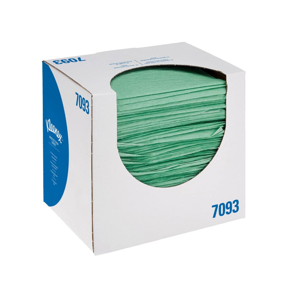 The Kleenex® medical rolls from Kimberly-Clark GmbH are housed in 4 dispenser boxes with 100 green sheets each in a white box with a clear window - perfect for medical facilities.