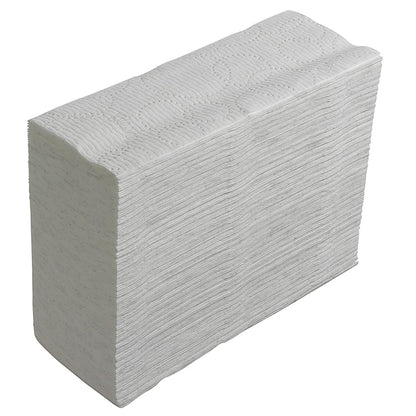 A neatly arranged stack of Kimberly-Clark GmbH Kleenex® Ultra™ Hand Towels MultiFold White Small (18 x 150 sheets per box) is shown from a slight angle on a solid white background.