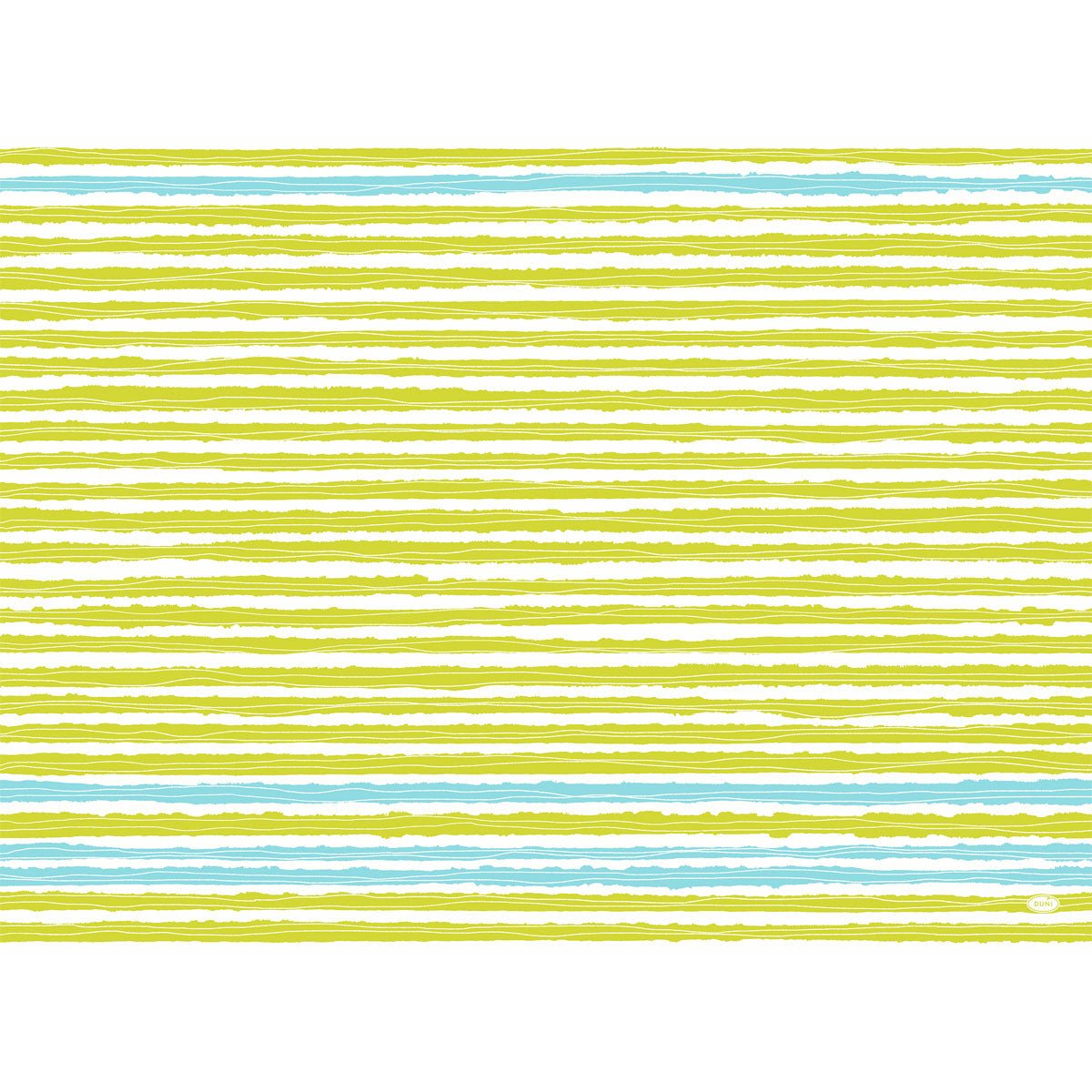 A pattern of horizontal yellow and light blue hand-drawn lines on white, inspired by Elise Stripes for Dunicel sets 30x40 cm, pack (100 pieces), by Duni GmbH.