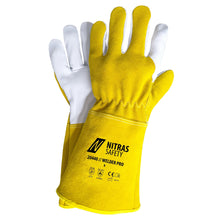 NITRAS WELDER PRO, welding gloves, ocher / gray