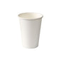 A cup for donors 210 ml from Duni GmbH, made of white PAP/PE and with a slightly flared rim, stands upright against a white background. The package contains 50 pieces.