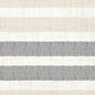 The Zellt.-Serv. 40, 3-ply, 1/4 Rigato in black from Duni GmbH features alternating beige, white, and black stripes with a textured grid look - ideal for elegant table decorations or as the perfect complement to black napkins. Pack of 250 napkins.