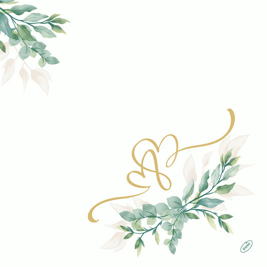 Verleihen Sie Ihrem besonderen Tag romantische Eleganz mit den Bio-Dunisoft Servietten 40x40 cm Love Hearts-dekorative, umweltfreundliche Papierservietten (60er Pack) von Duni GmbH, perfekt für Hochzeiten oder jede Feier.