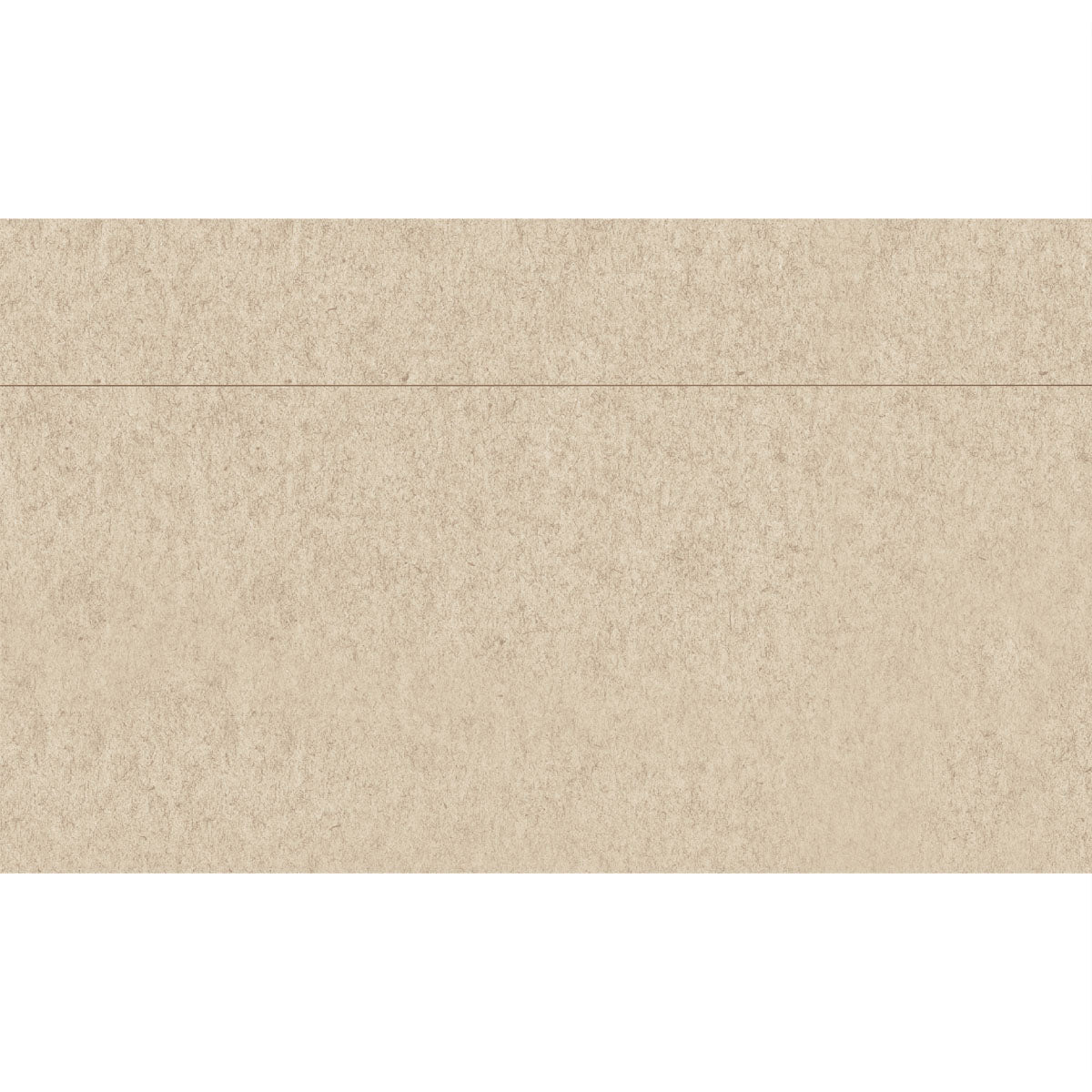 The rectangular beige napkin from Duni GmbH made from recycled material with a thin upper line measures 33x32 cm. The eco-friendly package contains 750 napkins; the surface is slightly textured and the background is solid color.