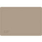 The Dunicel set 33x48cm Guten Appetit greige by Duni GmbH is a rectangular placemat with rounded corners, a two-line border, and "Guten Appetit Bon appétit" in cursive - perfect for 500 disposable cutlery sets.