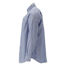 Shirt, classic fit, stretch, light blue