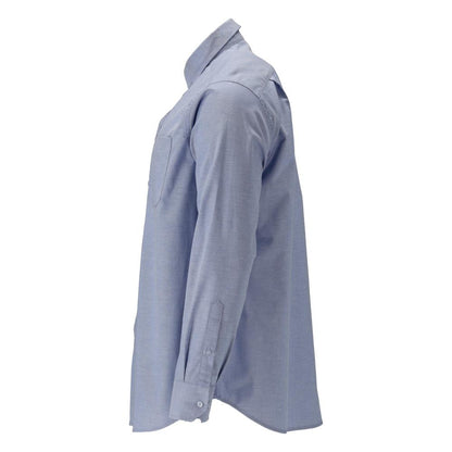 Shirt, classic fit, stretch, light blue