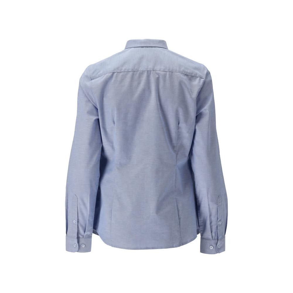 Shirt, classic women's fit, stretch women's blouse, light blue