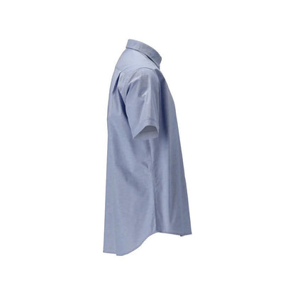 Shirt, short sleeves, modern fit, stretch, light blue