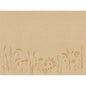 Paper placemats Meadow natural 30x40 cm by Duni GmbH: brown paper with delicate, light brown wildflowers at the bottom edge. Ideal for stylish table decoration, pack of 250 pieces made from recycled paper.