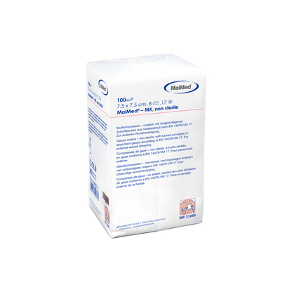 MaiMed-MK-unsterile gauze compresses of 100 pieces/paper bag