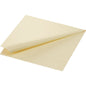 A single cream-colored cell.napkin.40x40 3-ply 1/4 paper napkin from Duni GmbH in the format 40x40 cm with embossed edge is presented folded on a white background. The package contains 50 pieces.